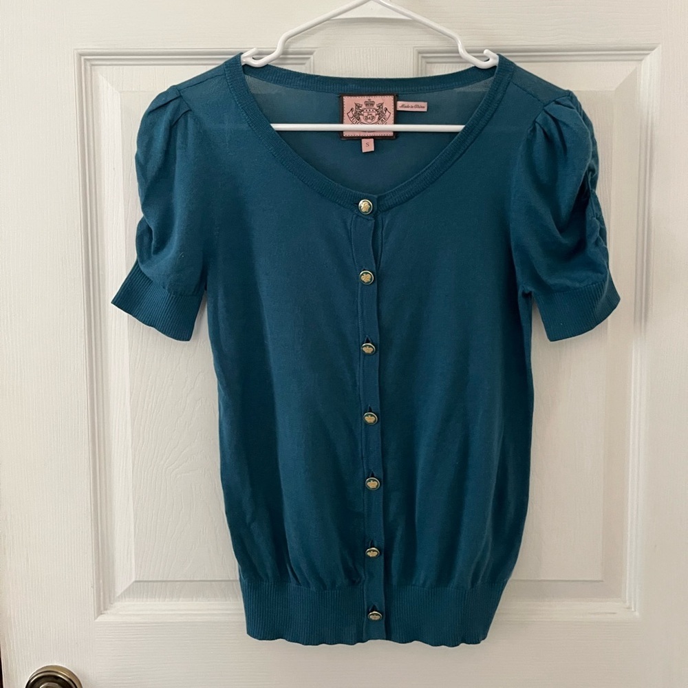 Juicy CoutureTeal Button-Up Women's Top
